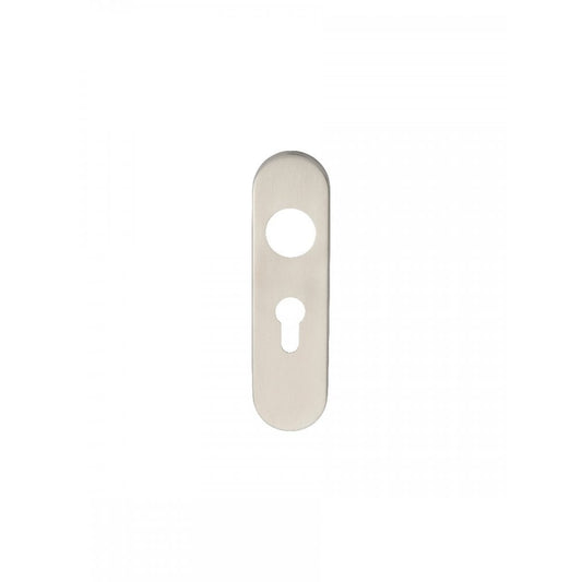 Carlisle Brass Cover Plates to Suit 304 Satin Stainless Steel Safety Lever and Straight Lever Backplate Radius Euro Cyli