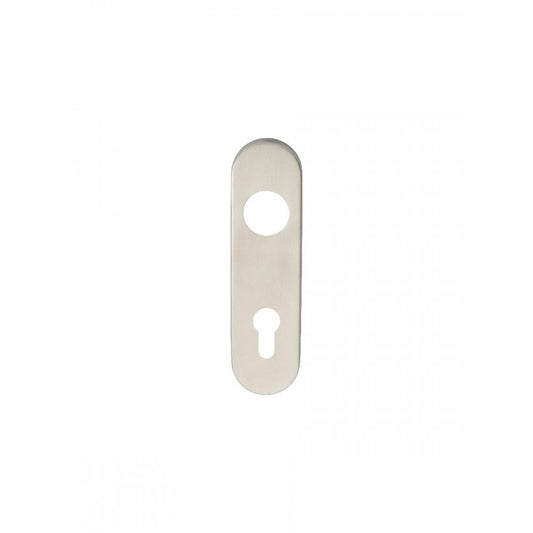 Carlisle Brass Cover Plates to Suit 304 Satin Stainless Steel Safety Lever and Straight Lever Backplate Radius Euro Cyli