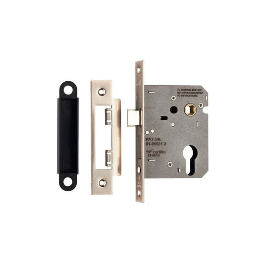 Carlisle Brass Easi-T Economy Satin Nickel Euro Profile Sashlock (76MM) ESE5030SN
