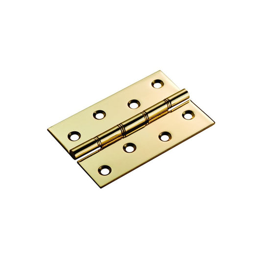 Carlisle Brass Electro Brassed 100mm Double Steel Washered Hinge IDSW100/BP