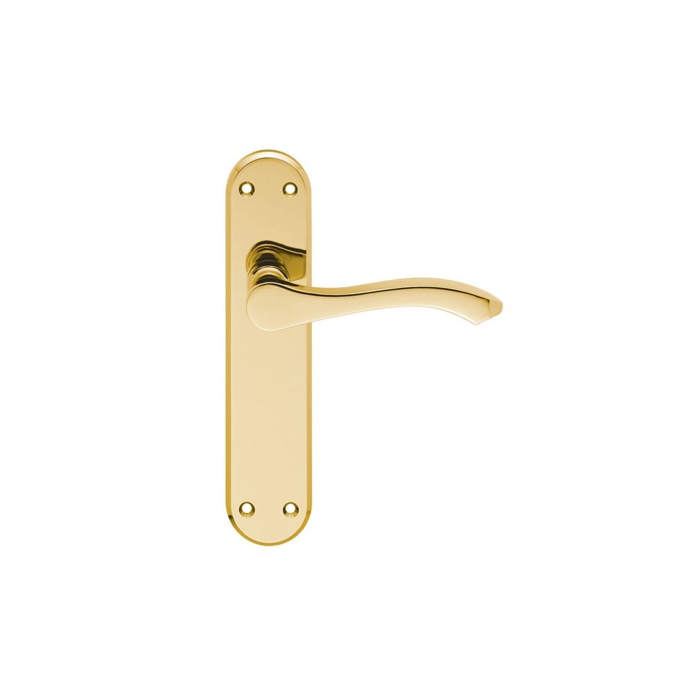 Carlisle Brass Electro Brassed Latch Ixion Lever on backplate SZM367EB/BP