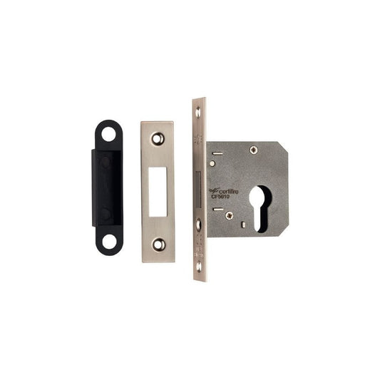 Carlisle Brass Eurospec Satin Nickel Residential Euro Profile Deadlock EDE50SN
