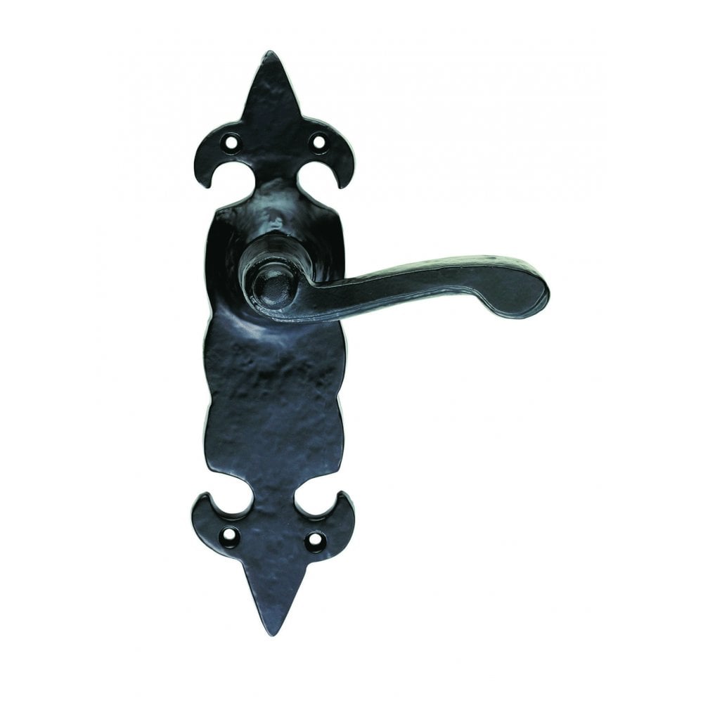Carlisle Brass Fleur De Lys' Lever on Backplate Latch Blister Pack LF5505/BP