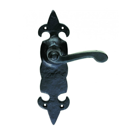 Carlisle Brass Fleur De Lys' Lever on Backplate Latch Blister Pack LF5505/BP