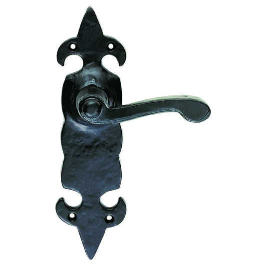 Carlisle Brass Fleur De Lys' Lever on Backplate Latch Boxed LF5505