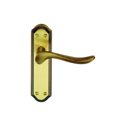 Carlisle Brass Florentine Bronze Latch Blister Pack Lytham Lever on backplate DL451FB/BP