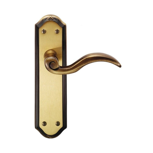 Carlisle Brass Florentine Bronze Latch Boxed Wentworth Lever on Backplate DL341FB