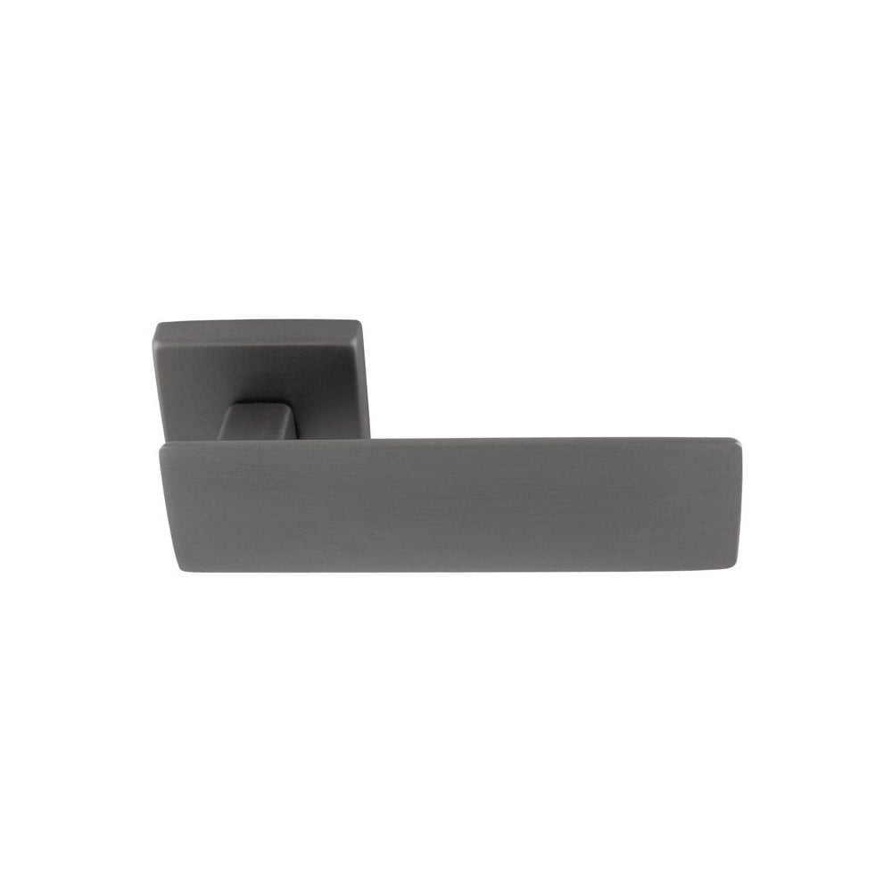 Carlisle Brass Manital Anthracite Spring Lever On Square Rose Handle Set SG5ANT