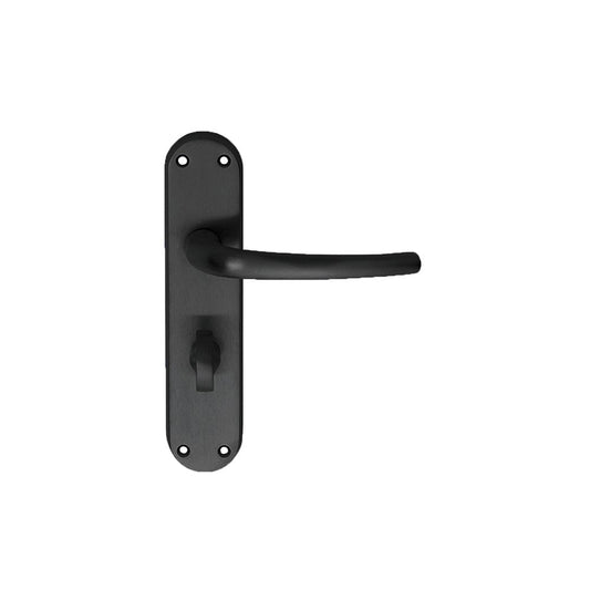 Carlisle Brass Matt Black Bathroom Lilla Lever on Backplate 185mmx42mm EL33MB
