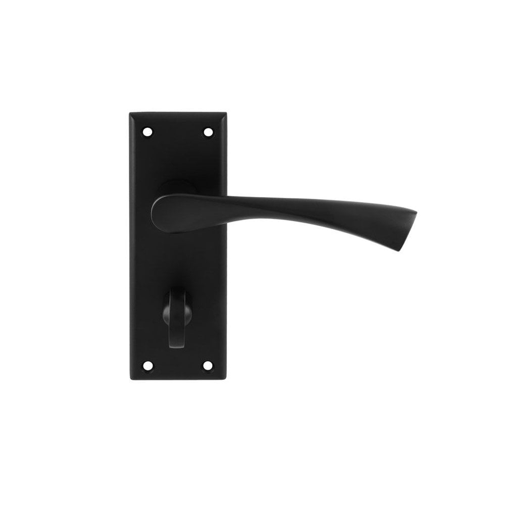 Carlisle Brass Matt Black Bathroom Venti Lever on Backplate SZR023MB