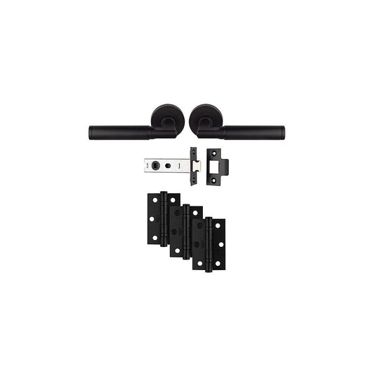 Carlisle Brass Matt Black Belas Latch Ultimate Door Pack UDP006MB/INTB