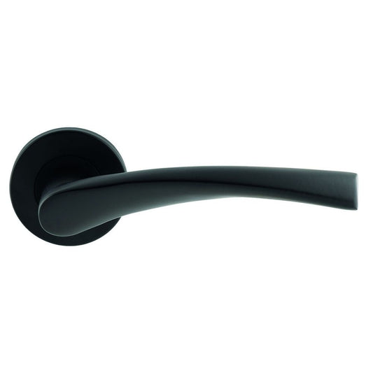 Carlisle Brass Matt Black Breeze Lever on Sprung Rose Handle CSL1121MB