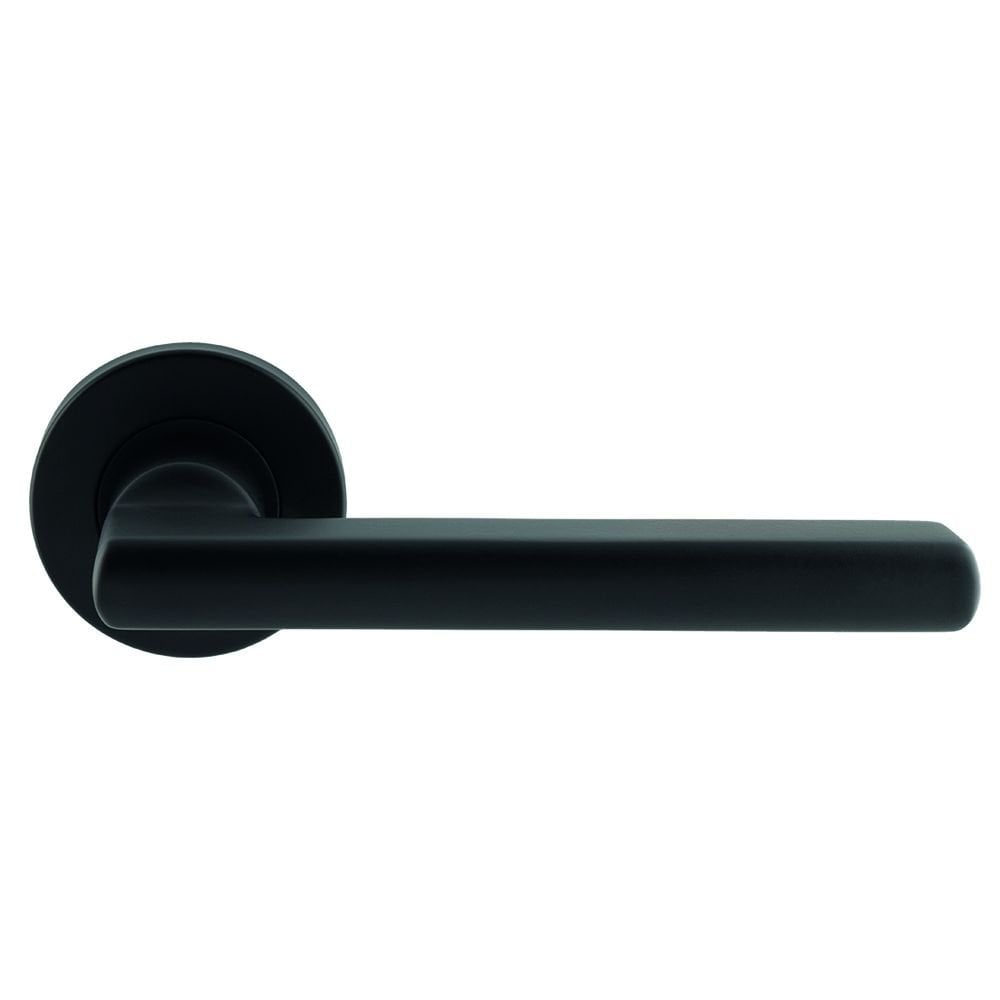 Carlisle Brass Matt Black Carlton Lever on Sprung Rose Handle CSL1134MB