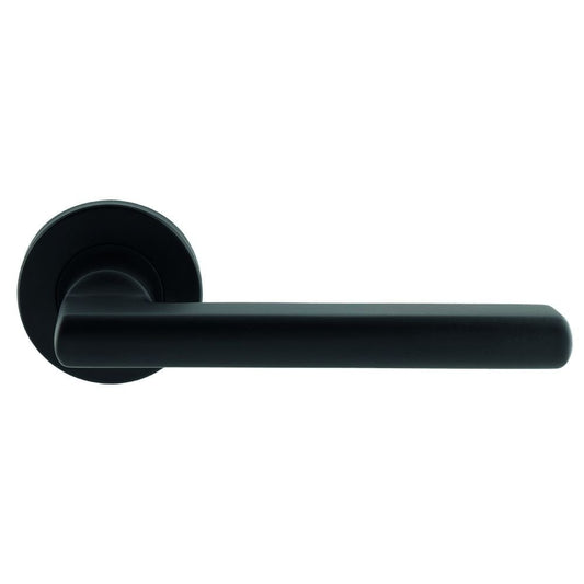 Carlisle Brass Matt Black Carlton Lever on Sprung Rose Handle CSL1134MB