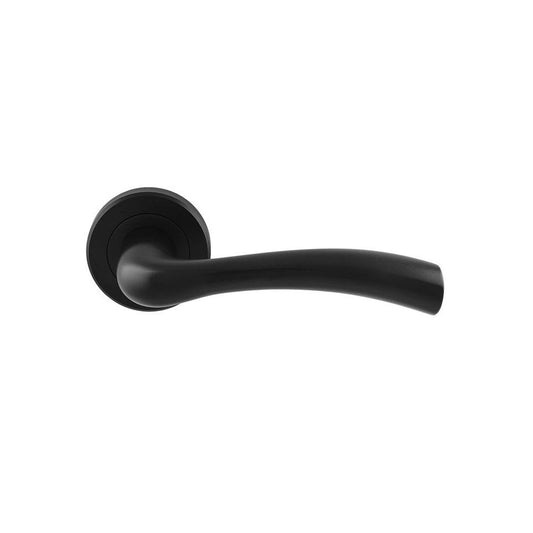 Carlisle Brass Matt Black Cinquanta Lever on Rose SZR050MB