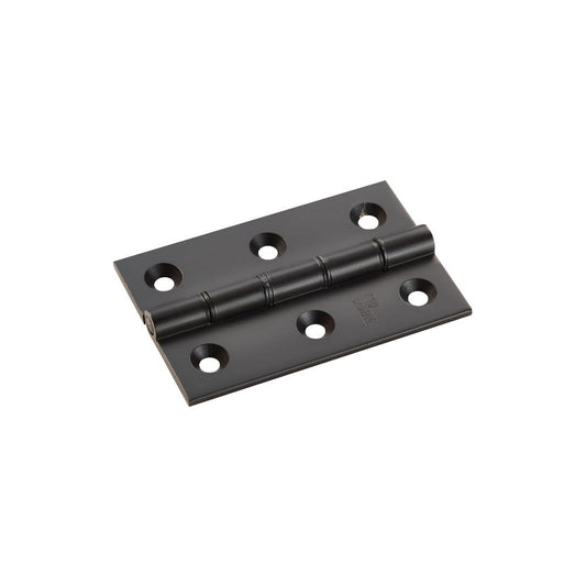 Carlisle Brass Matt Black Double Phosphor Bronze Washered Butt Hinge 76mmx50mmx2.5mm HDPBW21MB