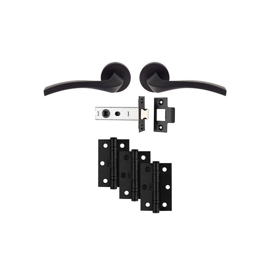 Carlisle Brass Matt Black Sines Ultimate Door Pack UDP008MB/INTB