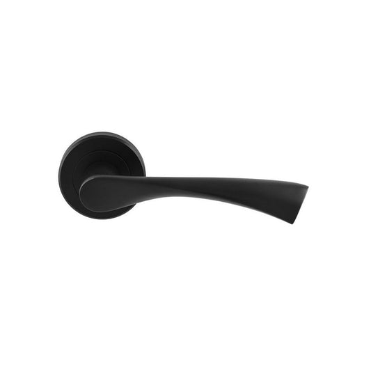 Carlisle Brass Matt Black Venti Lever on Rose SZR020MB