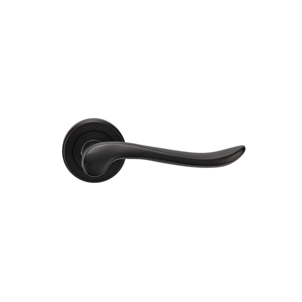 Carlisle Brass Matt Black Verdun Lever On Rose ZIN3130MB