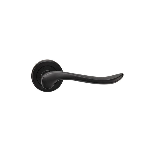 Carlisle Brass Matt Black Verdun Lever On Rose ZIN3130MB
