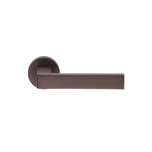 Carlisle Brass Matt Bronze Sasso Lever On Round Rose EUL010MBRZ