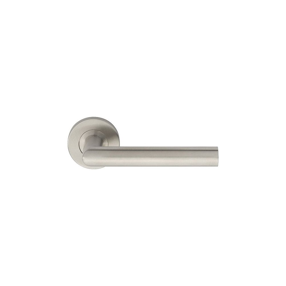Carlisle Brass Mitred Lever On Concealed Fix Sprung Round Rose G201 CSL1192SSS/201