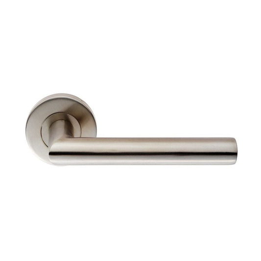 Carlisle Brass Mitred Lever Oval Bar on Sprung Rose CSL1195SSS