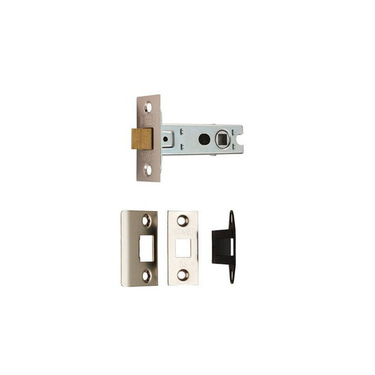 Carlisle Brass Nickel Plate Square Bolt Through Tubular Latch BTL
