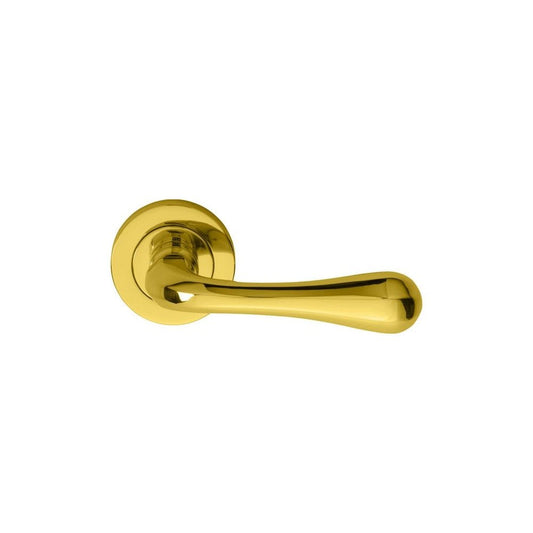 Carlisle Brass Polished Brass Astro Lever On Round Rose AQ1