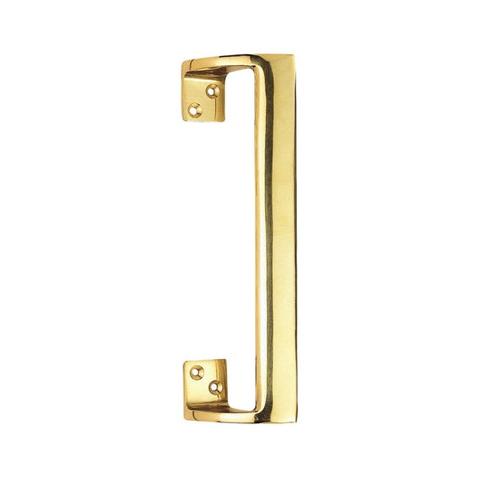 Carlisle Brass Polished Brass Cranked Pull Handle 305mm Handle, 53mm Projection AA91