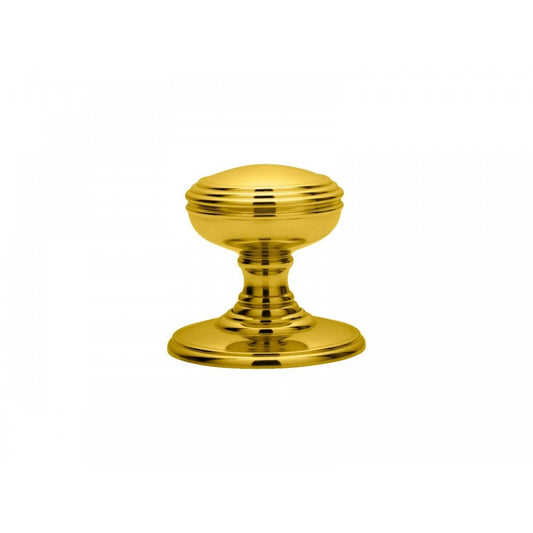 Carlisle Brass Polished Brass Delamain Plain Knob DK35C