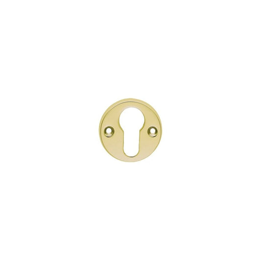 Carlisle Brass Polished Brass Euro Profile Escutcheon AA145