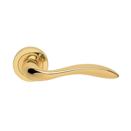 Carlisle Brass Polished Brass Giava Lever on Round Rose GI5
