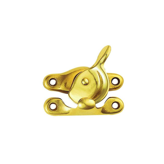 Carlisle Brass Polished Brass Non-Locking Fitch Pattern Sash Fastener AA40