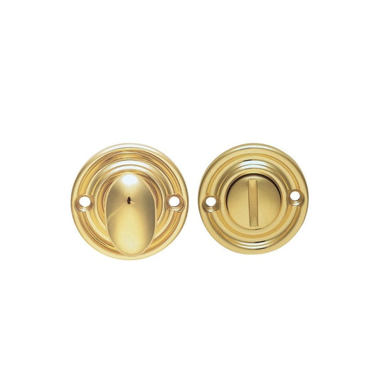 Carlisle Brass Polished Brass Oval Thumbturn and Release AQ133