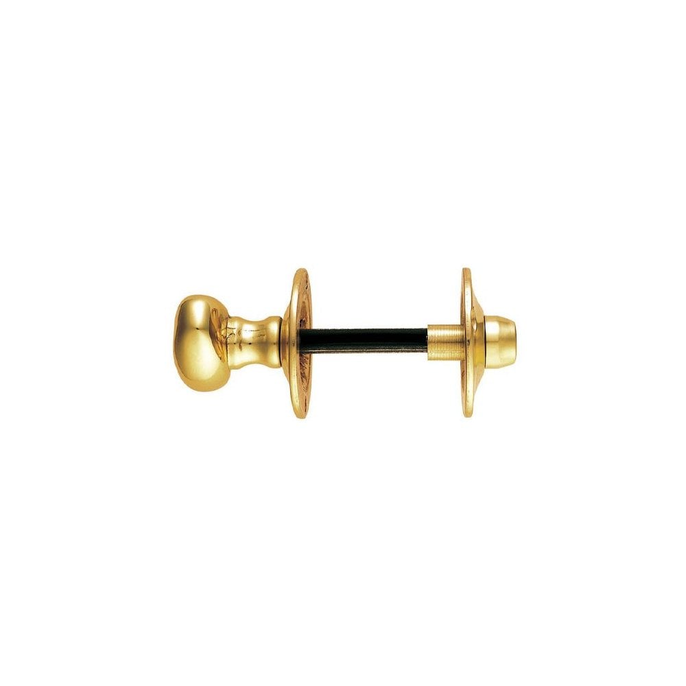 Carlisle Brass Polished Brass Oval Thumbturn With Coin Release AA133