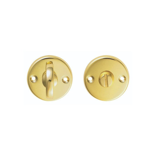 Carlisle Brass Polished Brass Plain Thumbturn And Release B12