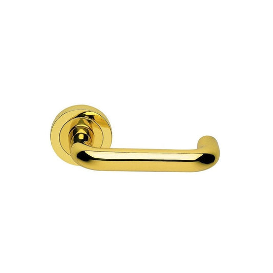 Carlisle Brass Polished Brass Studio H Lever On Round Rose AQ2