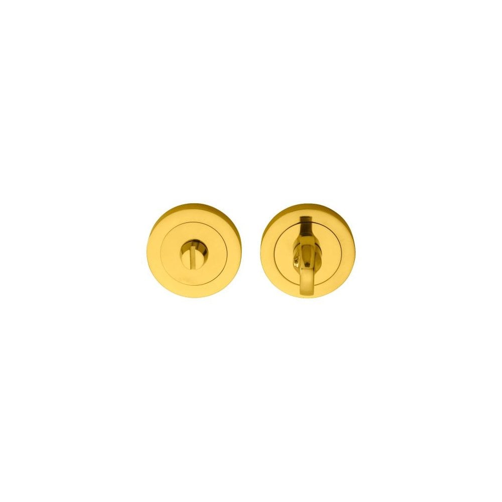 Carlisle Brass Polished Brass Thumbturn and Release AA12L (80MM SPINDLE)
