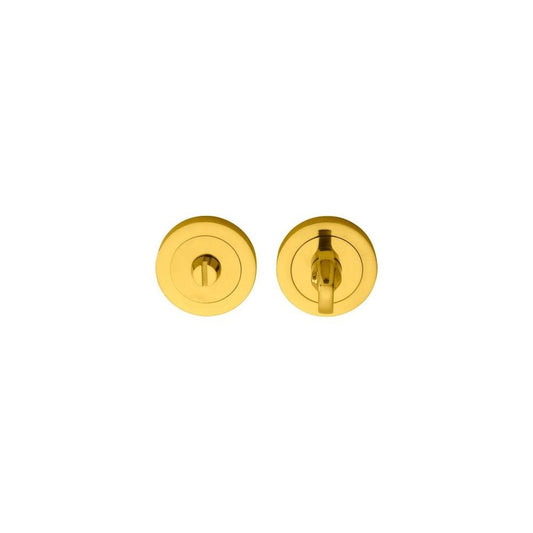 Carlisle Brass Polished Brass Thumbturn and Release AA12L (80MM SPINDLE)