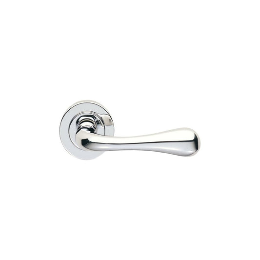 Carlisle Brass Polished Chrome Astro Lever On Round Rose AQ1CP