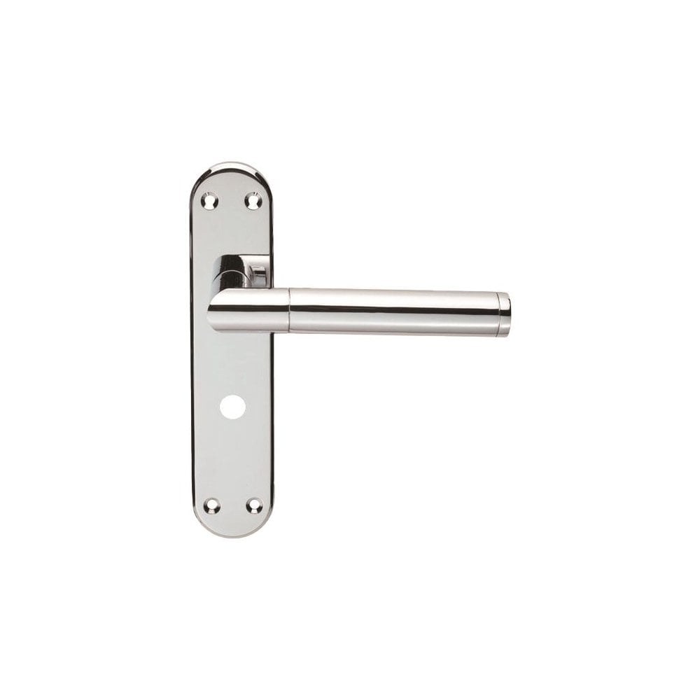 Carlisle Brass Polished Chrome Bathroom 180mmx40mm Scope Lever on Backplate SZM046CP