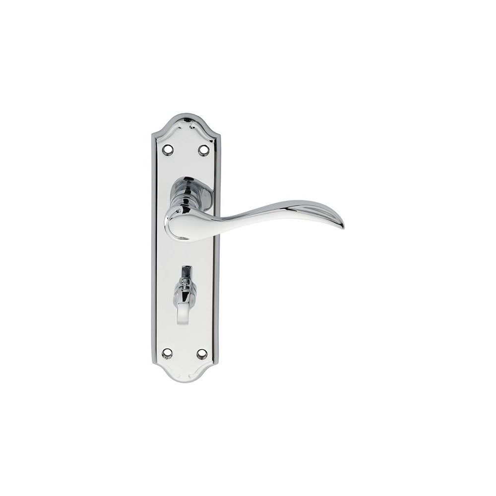 Carlisle Brass Polished Chrome Bathroom 180mmx45mm Madrid Lever on Backplate DL192CP