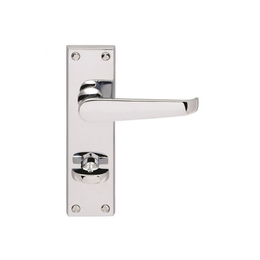 Carlisle Brass Polished Chrome Bathroom Blister Pack 155mmx40mm Contract Victorian Lever on Backplate CBV30WCCP/BP