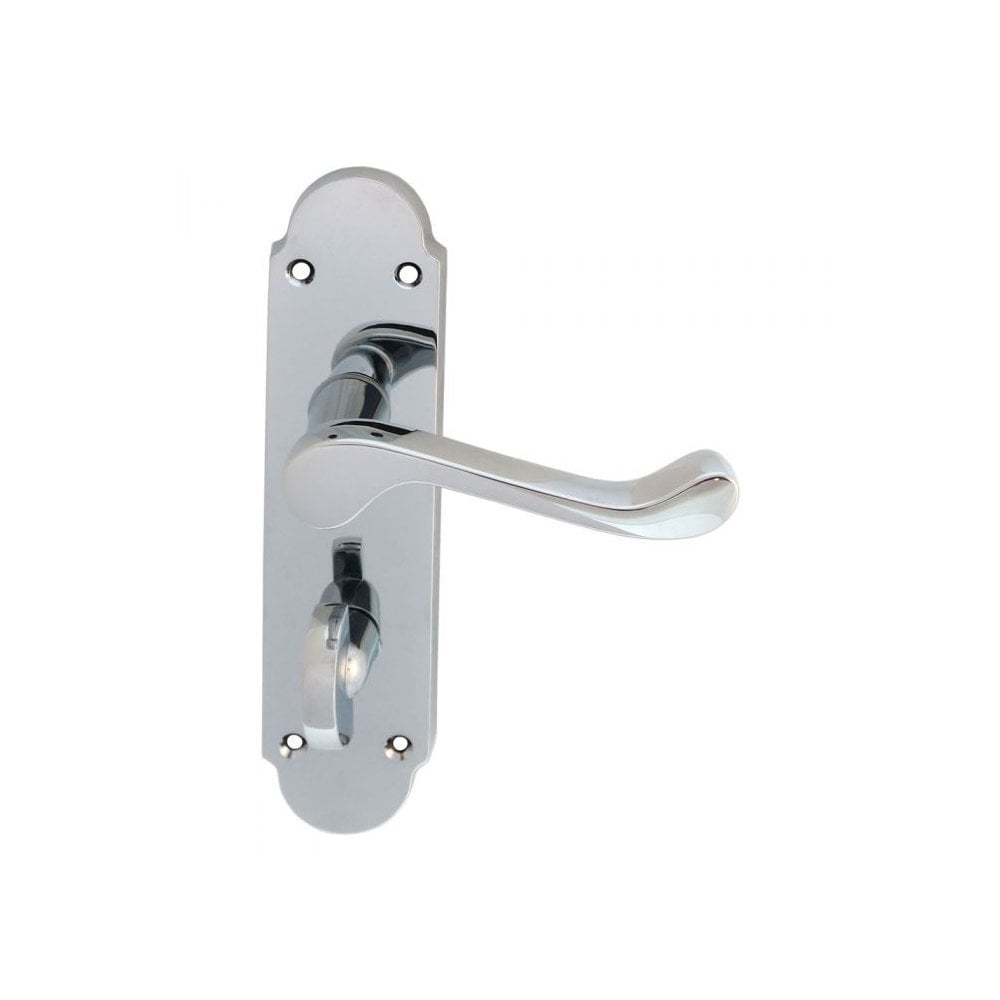 Carlisle Brass Polished Chrome Bathroom Blister Pack Oakley Lever on Backplate DL168WCCP/BP