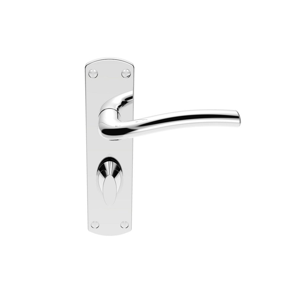 Carlisle Brass Polished Chrome Bathroom Cuatro Lever on Backplate 170mmx42mm SZC043CP