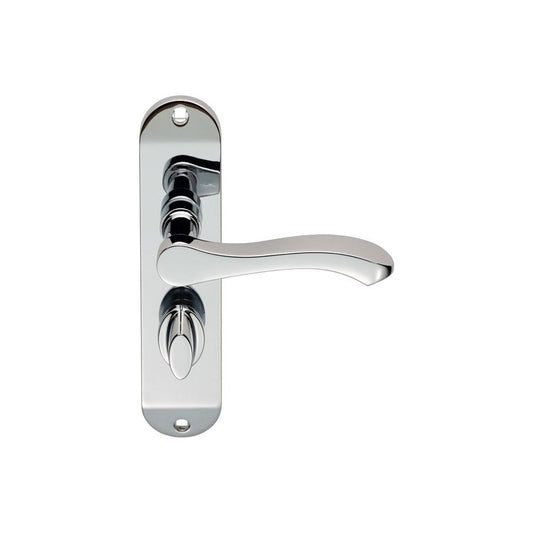 Carlisle Brass Polished Chrome Bathroom Lever on Backplate SZM133CP