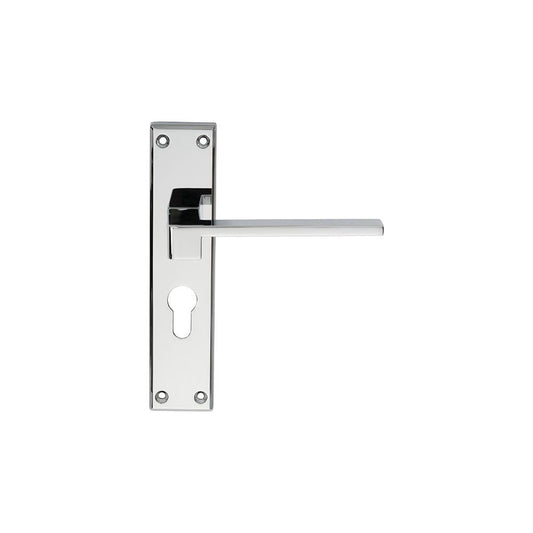Carlisle Brass Polished Chrome Euro Profile 180mmx40mm Equi Lever on Backplate SZM371YCP