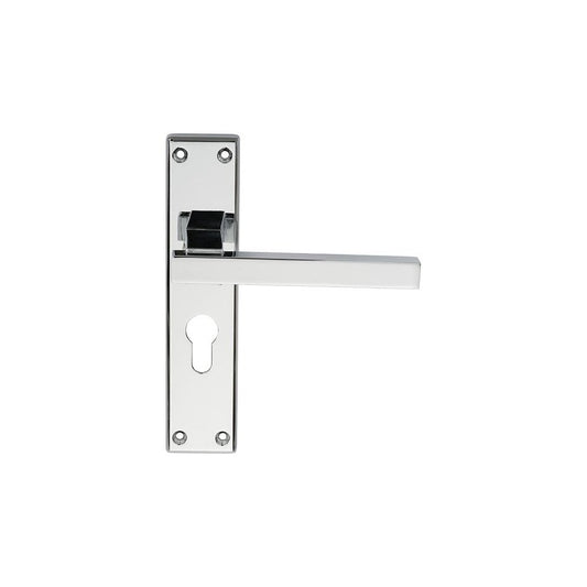 Carlisle Brass Polished Chrome Euro Profile 180mmx40mm Stratus Lever on Backplate SZM241YCP