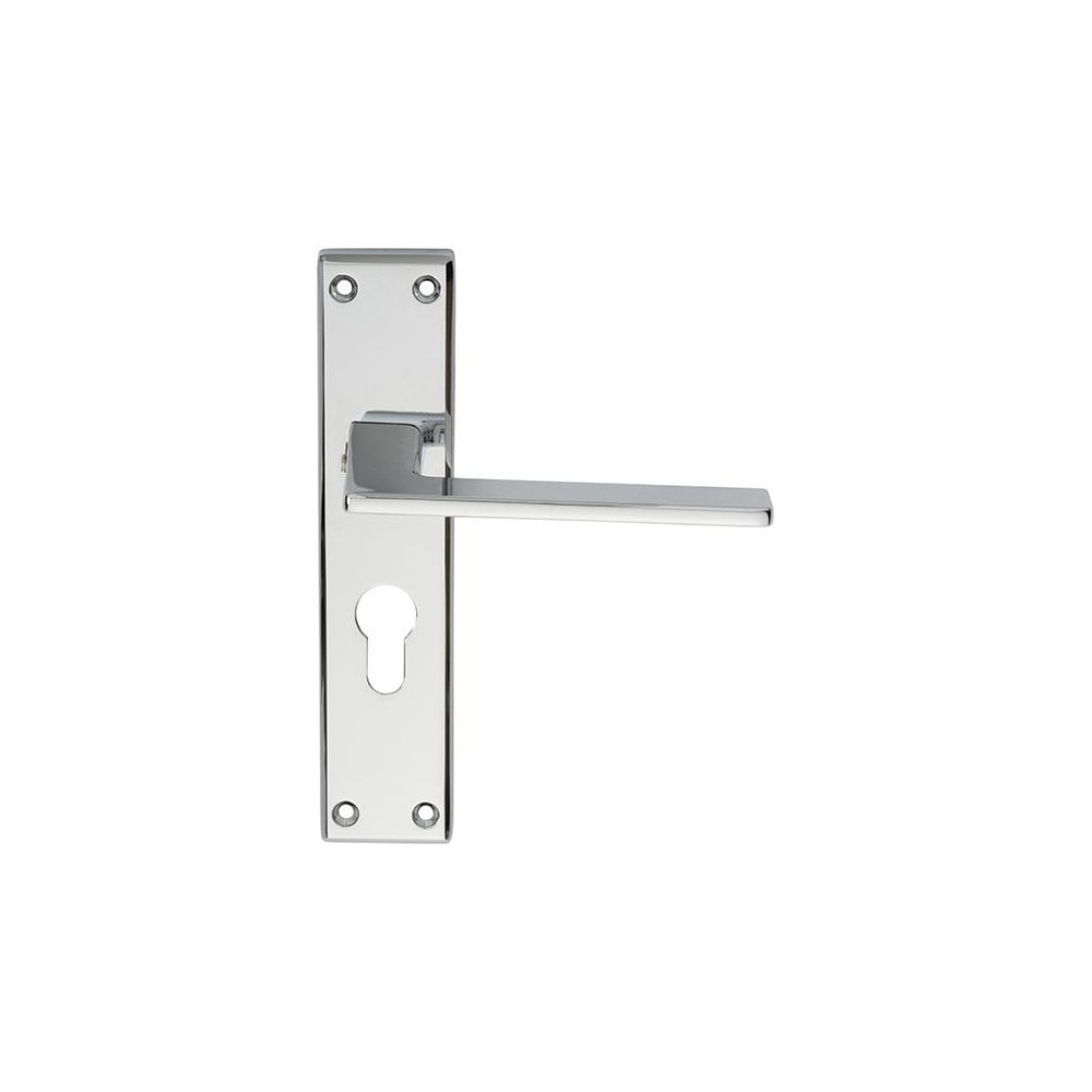 Carlisle Brass Polished Chrome Euro Profile 180mmx40mm Zone Lever on Backplate SZM034YCP